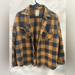 Dickies plaid‎ long sleeve youth XL Unisex